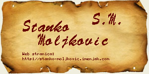 Stanko Moljković vizit kartica